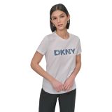 Dkny Bisiklet Yaka T-Shirt Beyaz, S, P52H3WNA, WHITE, Kadın