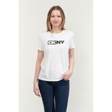 Dkny Bisiklet Yaka T-Shirt Beyaz, XL, DP5T5894, WHITE, Kadın