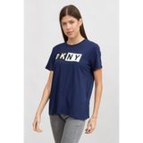 Dkny Bisiklet Yaka T-Shirt Çok Renkli, M, 975752, lacivert, Kadın