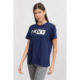 Dkny Bisiklet Yaka T-Shirt Çok Renkli, XS, 975752, lacivert, Kadın