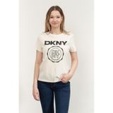 Dkny Bisiklet Yaka T-Shirt Çok Renkli, XS, DP5T1366, Çok Renkli, Kadın