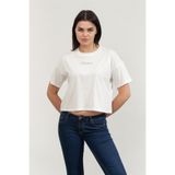 Dkny Bisiklet Yaka T-Shirt Fil Dişi, L, DP4T1070, Fil Dişi, Kadın