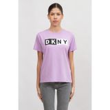 Dkny Bisiklet Yaka T-Shirt, M, 975752, mor, Kadın