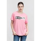 Dkny Bisiklet Yaka T-Shirt, S, DP8T5894, Pembe, Kadın