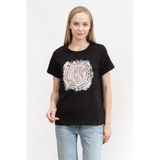 Dkny Bisiklet Yaka T-Shirt, XS, 975728, siyah, Kadın