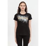 Dkny Bisiklet Yaka T-Shirt, XS, 975880, siyah, Kadın