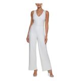 Dkny Double V Neck Elbise, XL, 976106, beyaz, Kadın