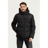 Dkny Erkek Mont Siyah, 2XL, DXEMP802, BLACK, mens