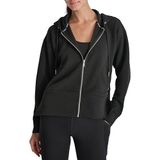 Dkny Fermuarlı Kapüşonlu Hırka, L, DP4J9312, Siyah, Kadın