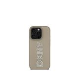 DKNY iPhone 15 Pro Max Rhinestones Metalik Taşlı PU Deri Telefon Kılıfı