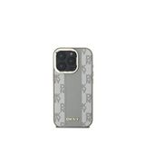 DKNY iPhone 16 Pro Checkered Pattern Magsafe Uyumlu Bej Telefon Kılıfı