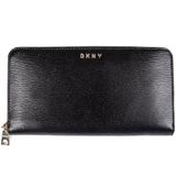 DKNY Kadın cüzdanı, boydan boya fermuarlı, siyah, siyah/altın, Ölçü Birimi