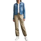 DKNY Kadın Denim Moda Kırpılmış Kot Ceket, Dekalb, XS