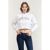 Dkny Kapüşonlu Sweatshirt Beyaz, L, DP4T9938, WHITE, kadın