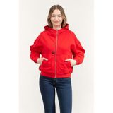 Dkny Kapüşonlu Sweatshirt Kırmızı, S, D2B4A139, RED, kadın