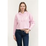 Dkny Kapüşonlu Sweatshirt Pembe, XS, DP4T9811, PINK LAVENDER, kadın
