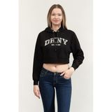 Dkny Kapüşonlu Sweatshirt Siyah, S, DP4T9938, BLACK, kadın