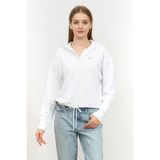 Dkny Kapüşonlu Sweatshirt, XS, 963468, beyaz, kadın