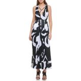 DKNY Kolsuz Baskılı Maxi Elbise