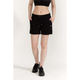 Dkny Metallic Logo Penye Şort, XS, DP2S5012, Siyah, Kadın