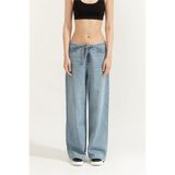 Dkny Mid Rise Flowy Relax Jean Pantolon Çok Renkli, S, DJ6G4184, Çok Renkli, Kadın