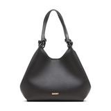 DKNY Paula Orta Kadın Çantası, Siyah/Altın, One Size