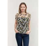Dkny Prntd Bluz, M, P3CNTMHD, Siyah, Kadın
