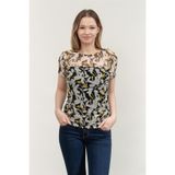 Dkny Prntd Bluz, S, P3CNTMHD, Siyah, Kadın