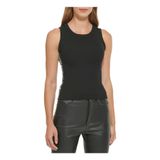 Dkny Rib Triko Bluz, M, 976043, siyah, Kadın