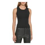 Dkny Rib Triko Bluz, S, 976043, siyah, Kadın