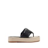Dkny Siyah Kadın Deri Terlik FIFI - PLATFORM THONG SANDAL