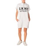 DKNY Spor Kadın Sneaker Elbise, Siyah Lake Logolu Beyaz, M