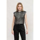 Dkny Triko Kazak, M, DJ4R0359, BLACK/SILVER, Kadın