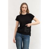 Dkny Triko Kazak Siyah, M, P44SAU02, BLACK, Kadın