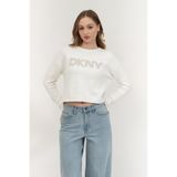 Dkny Triko Kazak, XL, 304880032, IGD - IVORY/GOLD, Kadın
