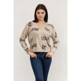 Dkny V Yaka T-Shirt Çok Renkli, S, DJ5R0645, Çok Renkli, Kadın