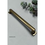 DKSDİZAYN 160mm Aysima Antik Sarı Eskitme Kulp 1. Sınıf METAL Mobilya Çekmece Mutfak Dolap Kulpu Kulp Lüx