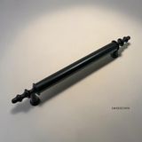 DKSDİZAYN 5 Adet Ezgi Düz Siyah Dolap Kulpu – Metal Ayaklı Alüminyum Modern Mobilya Kulpu (96 / 128 / 160 / 192 Mm) - 128mm