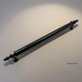 DKSDİZAYN 5 Adet Ezgi Düz Siyah Dolap Kulpu – Metal Ayaklı Alüminyum Modern Mobilya Kulpu (96 / 128 / 160 / 192 Mm) - 192mm