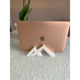 Dlc 3d Design Modern Şık Macbook Dikey Standı Dikey Tutucu Masa Üstü Plastik - 15 - Beyaz