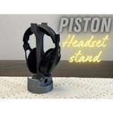 Dlc 3d Design Özel Tasarım Piston Model Kulaklık Standı, Piston Kulaklık Askısı, Kulaklık Tutucu - Gri