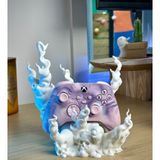 Dlc 3d Design Ürkütücü Kontrol Ünitesi Standı Ps4/ps5/xbox Uyumlu Dualsense Kol Standı Joystick Standı Kol Tutucu - Beyaz