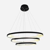 Dlc 4000K Profil Led Ring Plastik Yuvarlak Antrasit Tekli Modern Ledli Sarkıt