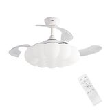 DLC PONIENTE LED AÇILIR KAPANIR GİZLİ KANAT TAVAN VANTİLATÖRÜ 107CM BEYAZ