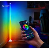 Dlg 150 Cm Rgb Lambader 360° Dekoratif Led Zemin Lambası