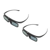 Dlp-Link 3D Gözlük, Ltv-3000 Pro İçin 2 Paket Şarj Edilebilir Aktif Shutter Gözlük 144Hz Yenileme Hızı Ve 178° Geniş Açı Vanish Tv Ve Diğerleri İçin Ltv-3500 Pro