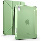 Dlrcase Apple iPad Mini 2021 6.nesil Uyumlu Kılıf Standlı Katlanabilir Pu Silikon Tf1 Yeşil