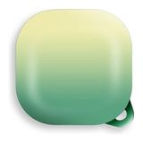 Dlrcase Samsung Galaxy Buds 2 Kılıf Kancalı Çift Renk Sert Plastik Sf8 Yeşil