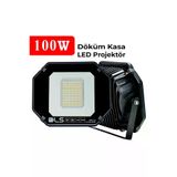 Dls 100w Projektör Park Bahçe Çevre Site Bina Tabela Dış Mekan Led Lamba 100W Gün Işığı