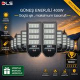 DLS 10'lu Paket DLS 400W Güneş Enerjili Solar Sokak Lambası Hareket Sensörlü LED Bahçe Aydınlatması